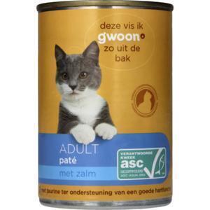 g'woon Paté adult vis kat (400g)