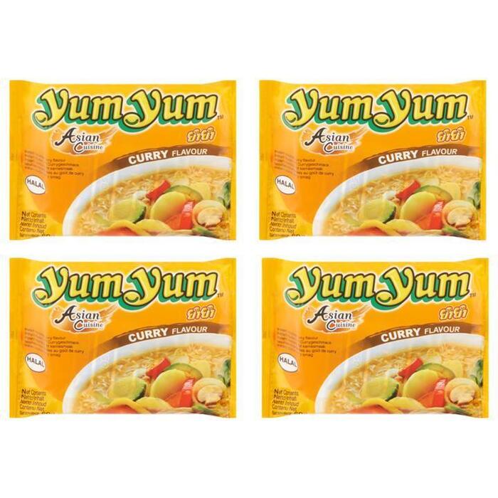 Yum Yum Instant Noedels met Kerriesmaak  4 x 60g (4 × 60g)