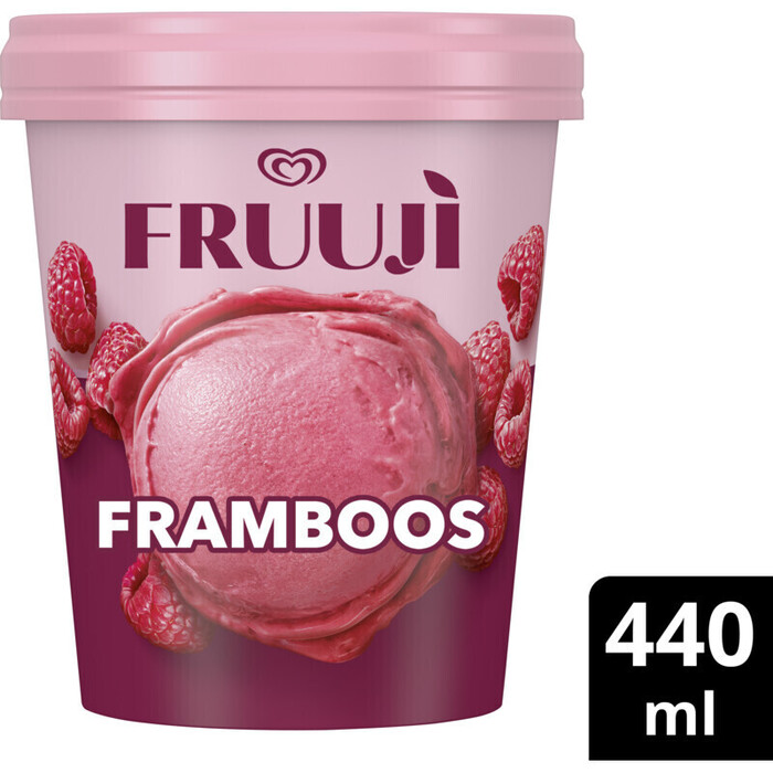 Ola Fruuji fruit sorbetijs framboos (44cl)