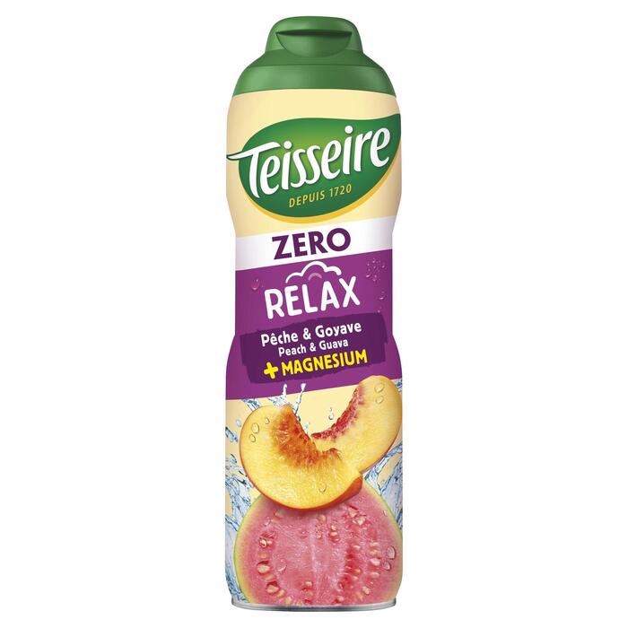 Teisseire Zero Relax Peach & Guava + Magnesium 600ml (Blik, 0.6L)
