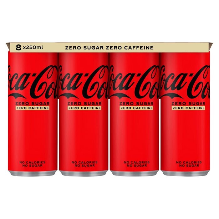 Coca-Cola Zero Sugar Zero Caffeine 8 x 250 ml (250ml)