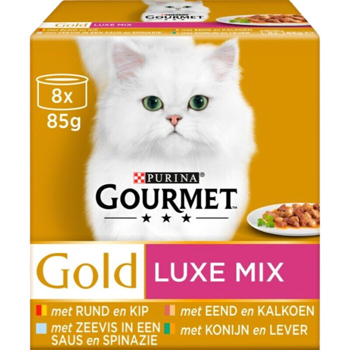 Gold luxe mix 8-pack (Stuk, 8 × 85g)