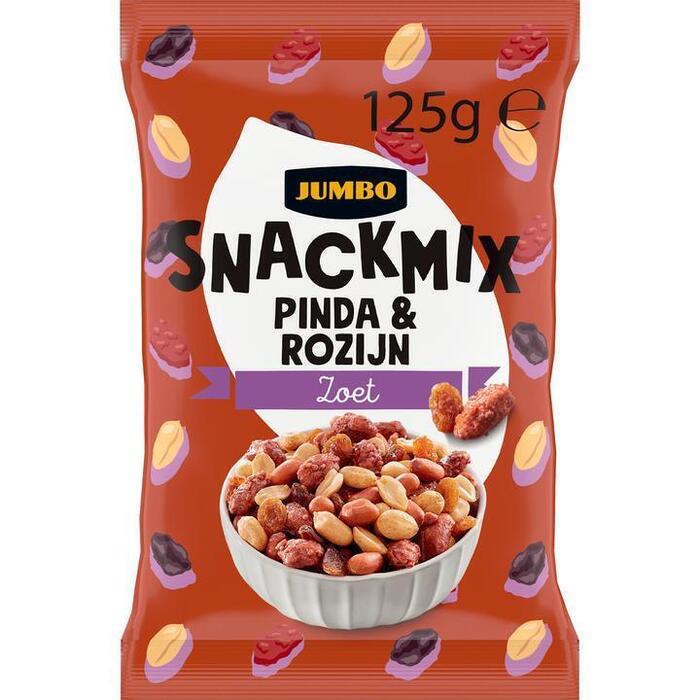 Jumbo Snackmix Pinda & Rozijn 125g (125g)