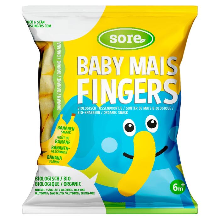 Baby Maisfingers banaan (Zak, 35g)