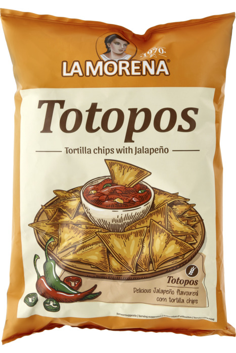 La Morena Tortilla chips met jalapeno smaak (185g)