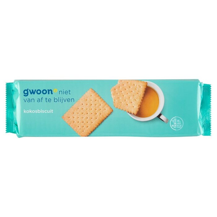 g'woon kokos biscuit 300 gram (300g)