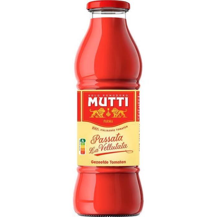 Mutti Passata gezeefde fluweelzachte tomaten (Fles, 700g)