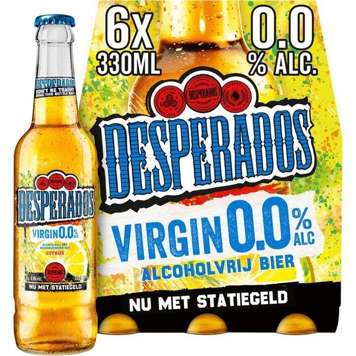 Desperados Virgin 0,0% Flessen 6 x 330 ml (6 × 33cl)