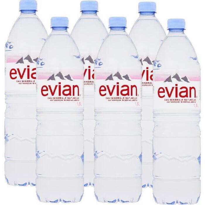 Evian 1.5 liter 6-pack incl. €1,50 statiegeld (6 × 1.5L)