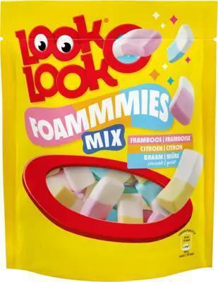 Look-O-Look Foammmies Mix Framboos-, Citroen-en Bramensmaak 180g (180g)