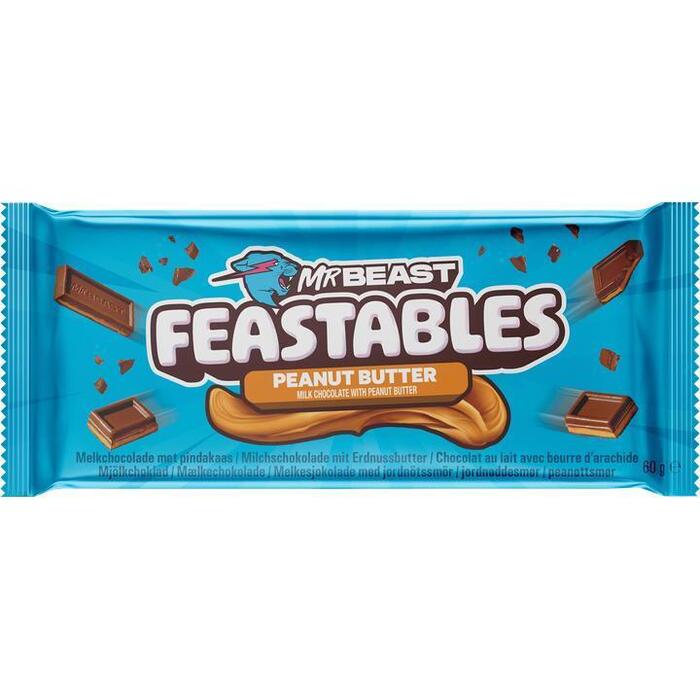 Feastables MrBeast Melkchocolade met Pindakaas 60g (60g)