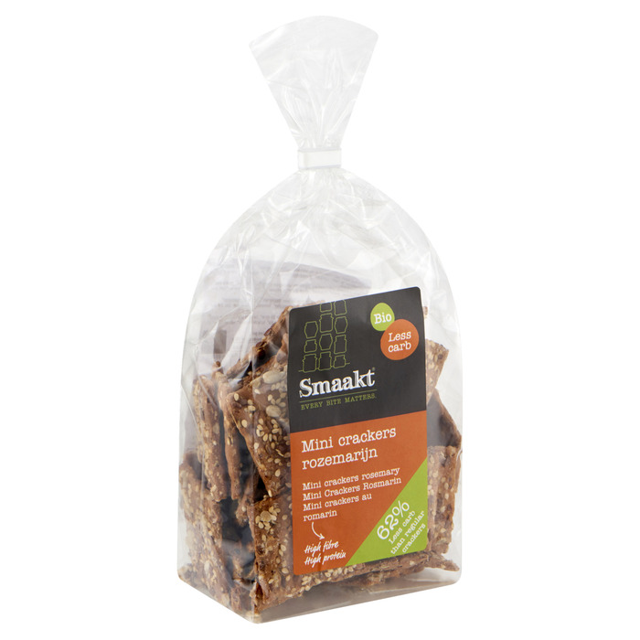 Smaakt Bio Mini Crackers Rozemarijn 200 g (200g)