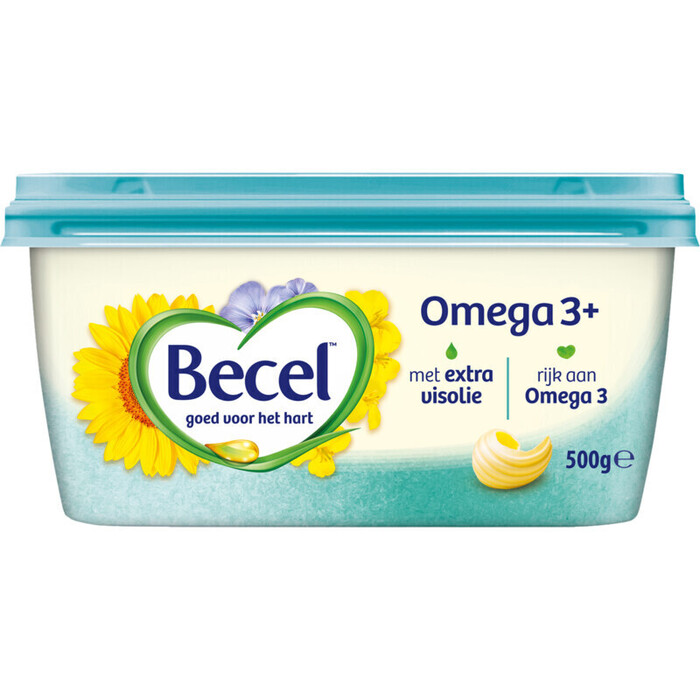 Becel Omega 3+ 500 g (Kuipje, 500g)