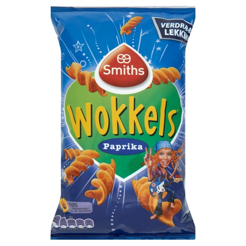 Wokkels Paprika chips (115g)