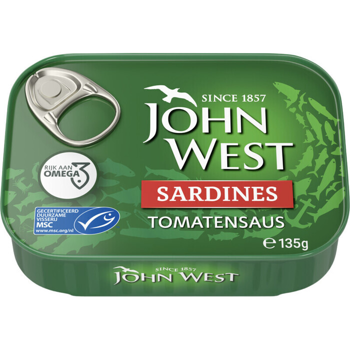 John West Sardines Tomatensaus 135 g (135g)