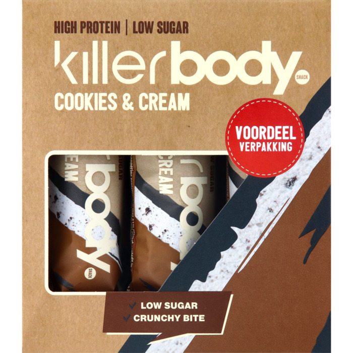 Killerbody 3-pack Protein Bars Cookies & Cream 120g (120g)