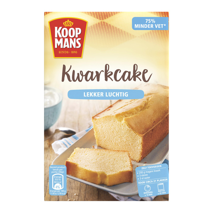 Koopmans Kwarkcake (Doos, 400g)
