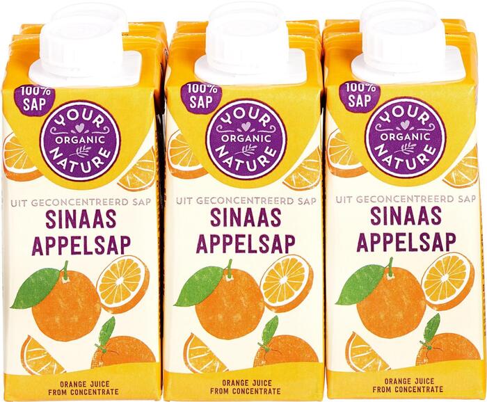 Sinaasappelsap 6 x 200ml (1.2L)