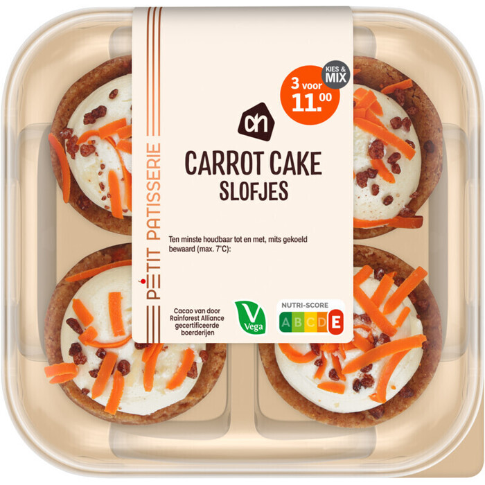 AH Carrot cake slofjes