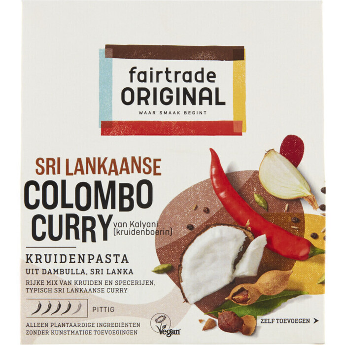 Fairtrade Original Sri Lankaanse Colombo Curry Kruidenpasta 75 g (75g)