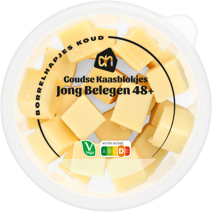 AH Goudse blokjes jong belegen 48+ (120g)