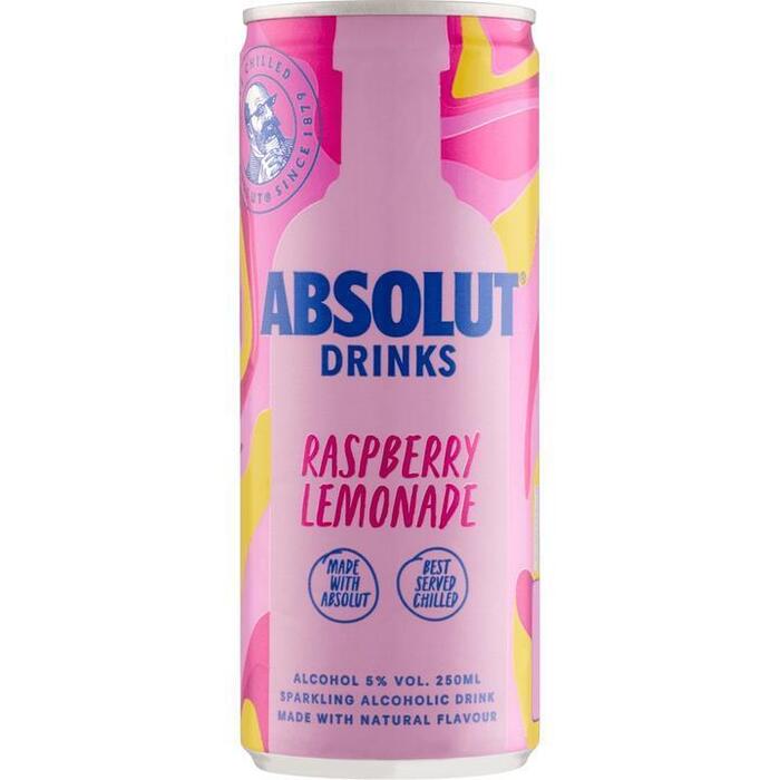 Absolut Vodka Mix RTD Raspberry Lemon 250 ML (250ml)