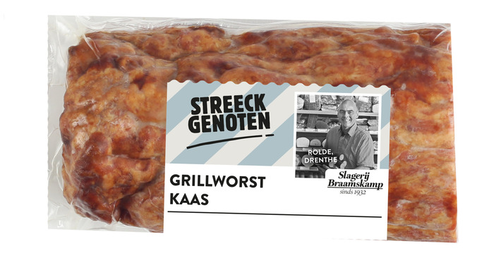 Streeckgenoten Grillworst kaas stukje (235g)