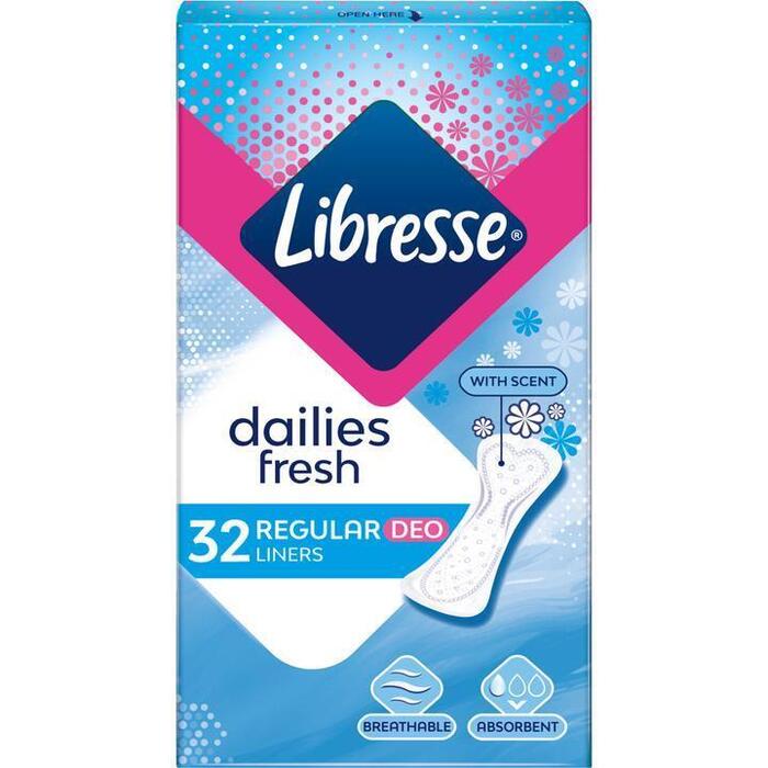Libresse Normal deo fresh inlegkruisjes (32 × 75g)