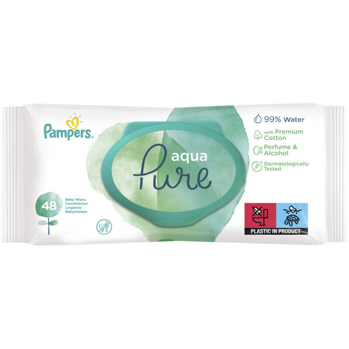 Pampers Harmonie New Baby Doekjes 1 Verpakking = 46 Babydoekjes