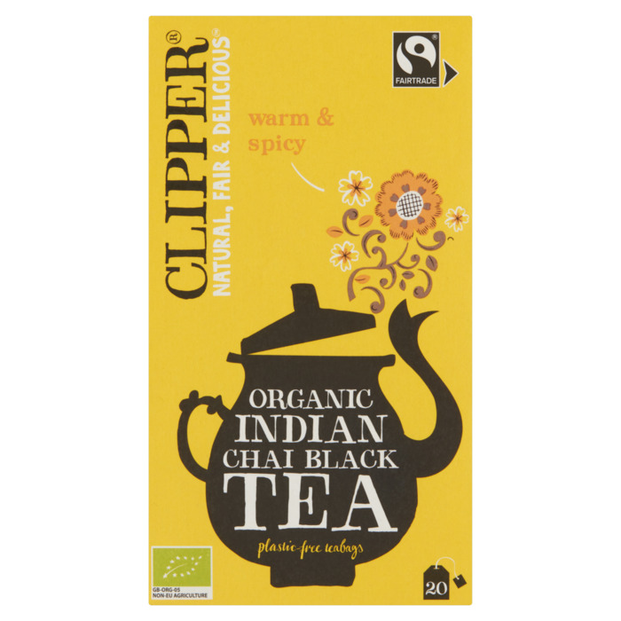 Clipper Organic Indian Chai Black Tea 20 Stuks 50 g (20 × 2.5g)
