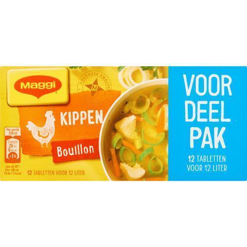 Maggi Kippen Bouillon Tabletten Voordeelpak 12 Stuks 123g (123g)
