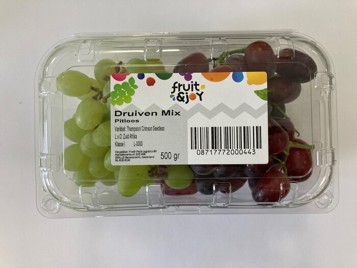 PLUS Druiven mix rood en wit pitloos (500g)