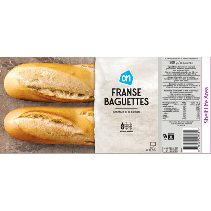 Franse Baguettes (zak, 300g)