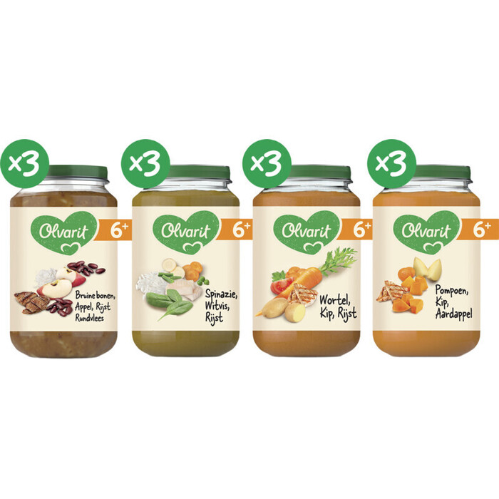 Wortel kip rijst 6 mnd (Pot, 200g)