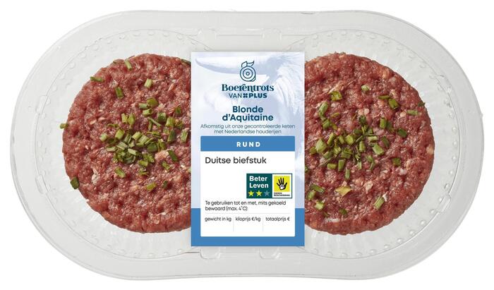 Duitse biefstuk 2 stuks (Pak, 2 × 100g)