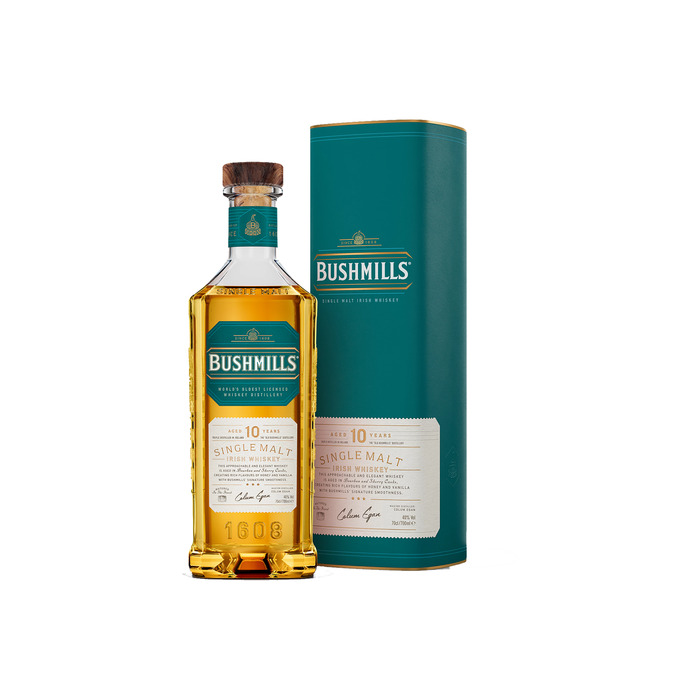 Bushmills Single Malt 10 Years Old (rol, 0.7L)