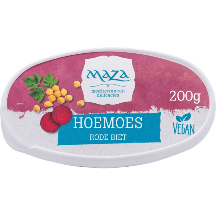 Hoemoes met rode biet (bak, 200g)