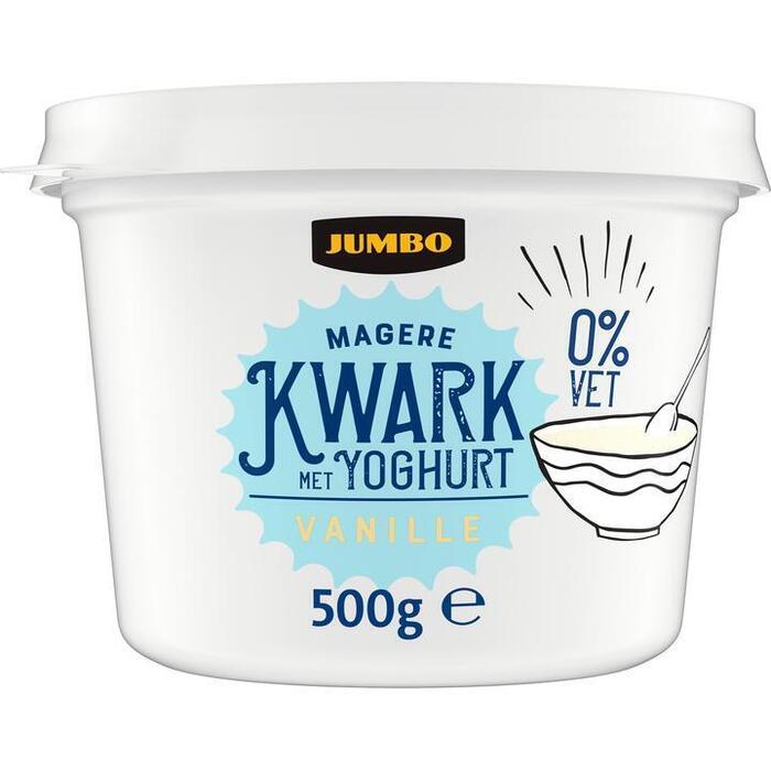 Jumbo Magere Kwark met Yoghurt Vanille 0% Vet 500g (500g)