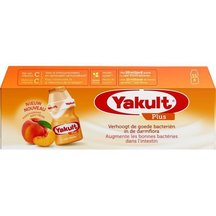 Yakult Drink Plus 15 flesjes (doos, 15 × 65ml)