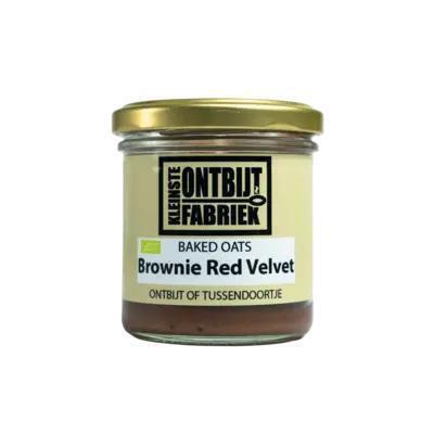 Kleinste Ontbijtfabr Baked oats brownie red velvet (100g)