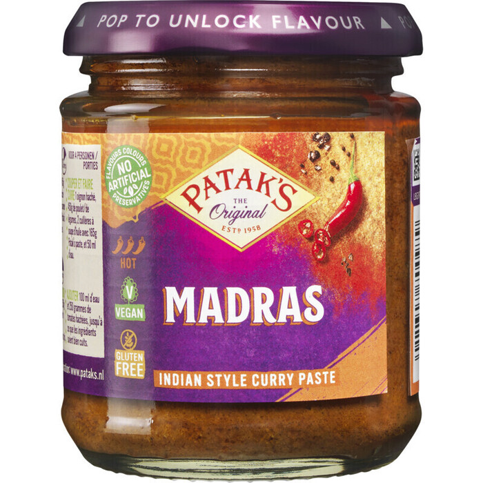 Madras, Indiase Kruidenpasta (Pot, 165g)
