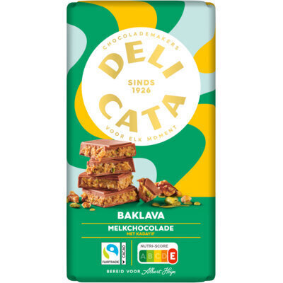 Delicata Melk met baklavavulling (180g)
