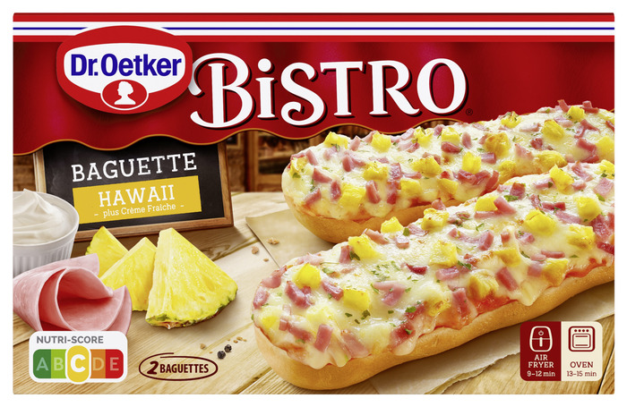 Dr. Oetker Bistro classique baguette hawaii 2 x 125 g (Doos, 2 × 125g)