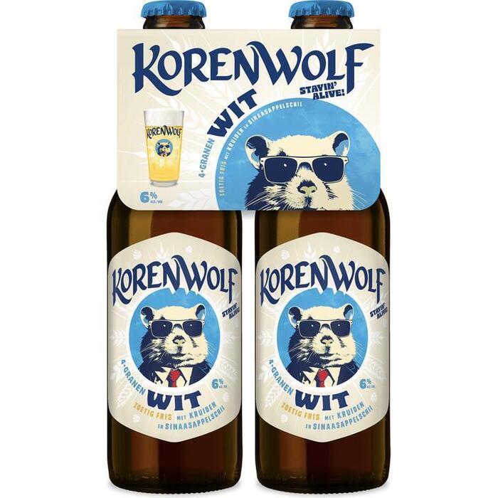 Gulpener Korenwolf - Fles - 4x300ML (4 × 30cl)