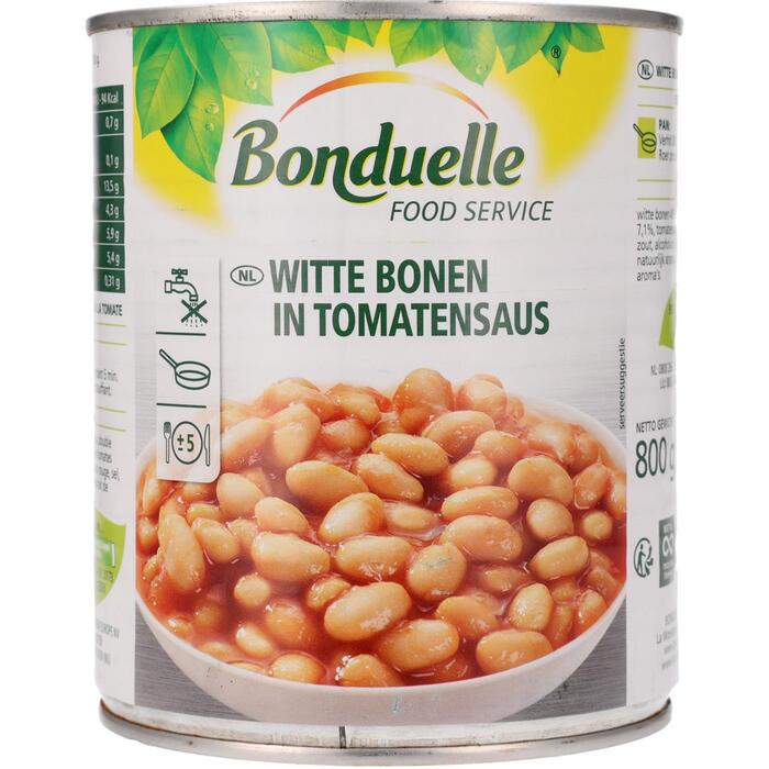 Witte bonen in tomatensaus (800g)