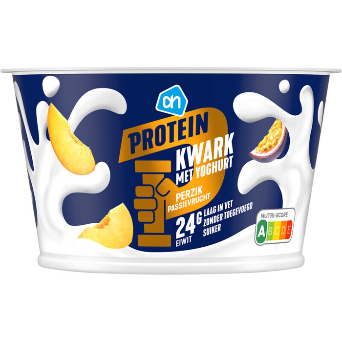 AH Protein kwark met yoghurt perzik passie (200g)