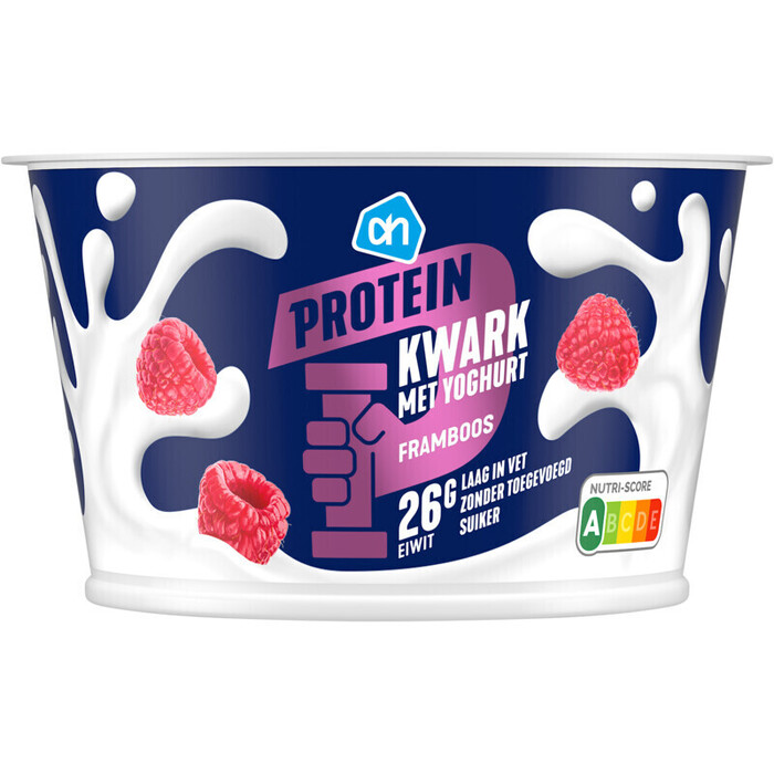 AH Protein kwark met yoghurt framboos (200g)