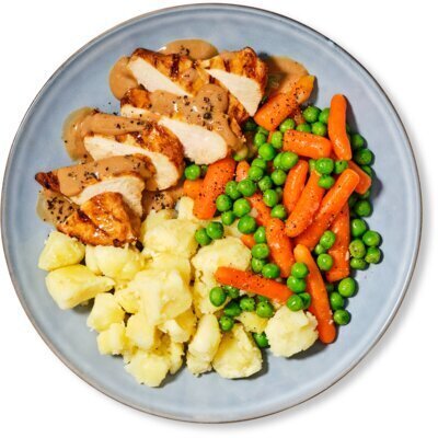 AH Kipfilet pepersaus met wortel en doperwt (500g)