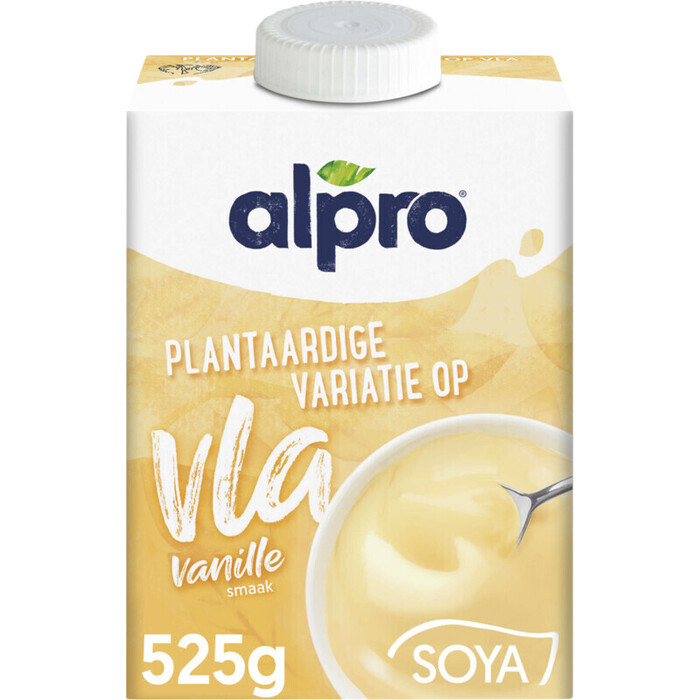 Alpro Plantaardige Variatie op Vla Vanille Smaak 525 g (525g)