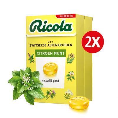 Ricola Citroen Munt 50 g (Doos, 100g)
